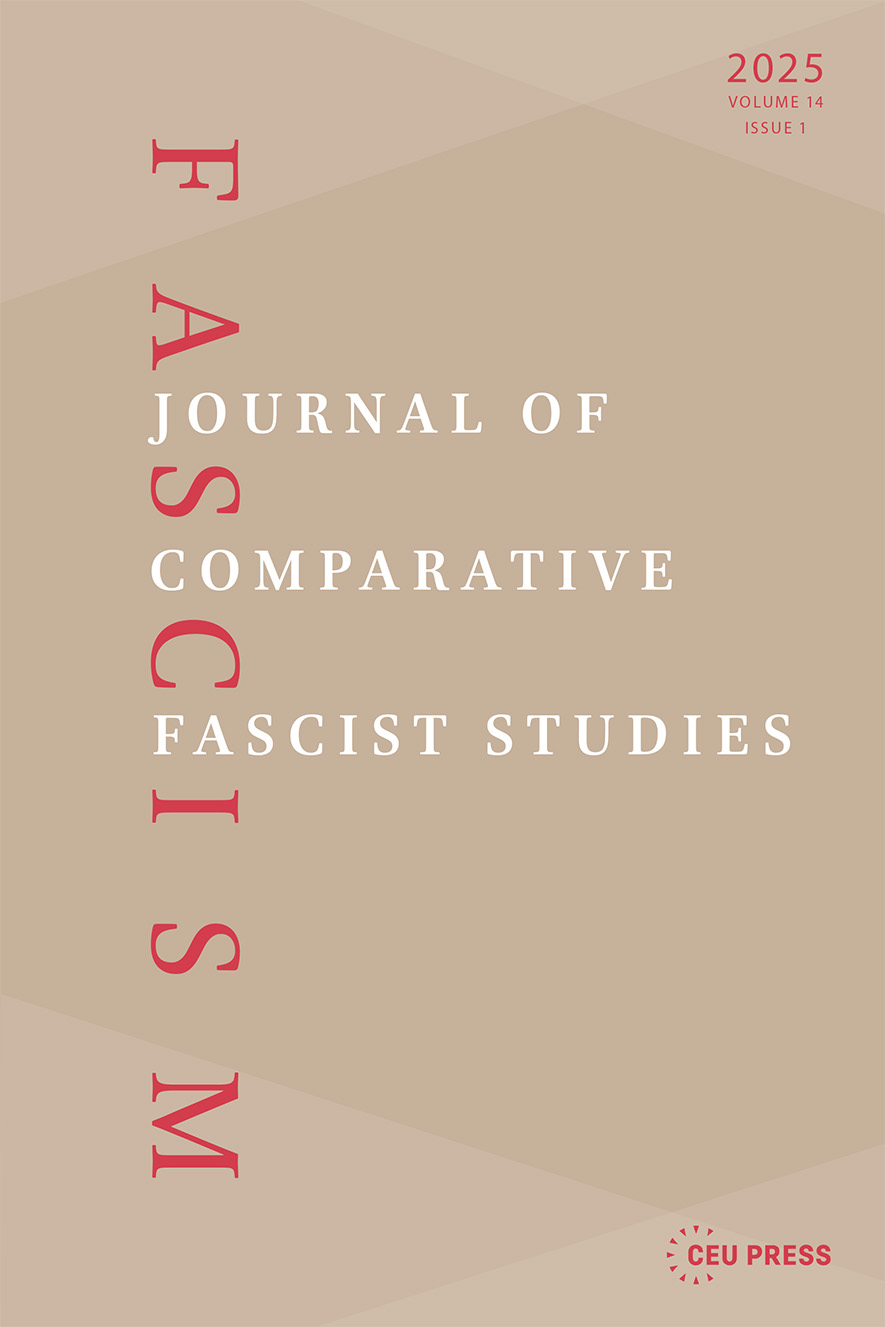 Appointment as Editor-in-Chief of "Fascism: Journal of Comparative Fascist Studies"